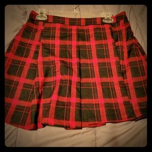 "Schoolgirl" Miniskirt Red and Black Plaid